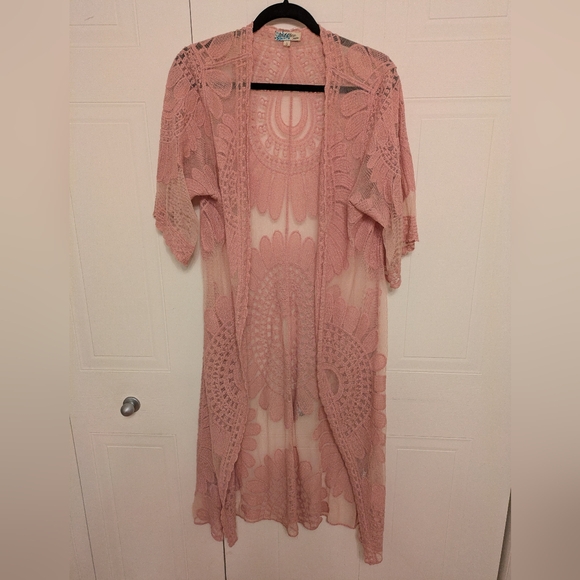 Dusty rose cover up or robe - Picture 1 of 6